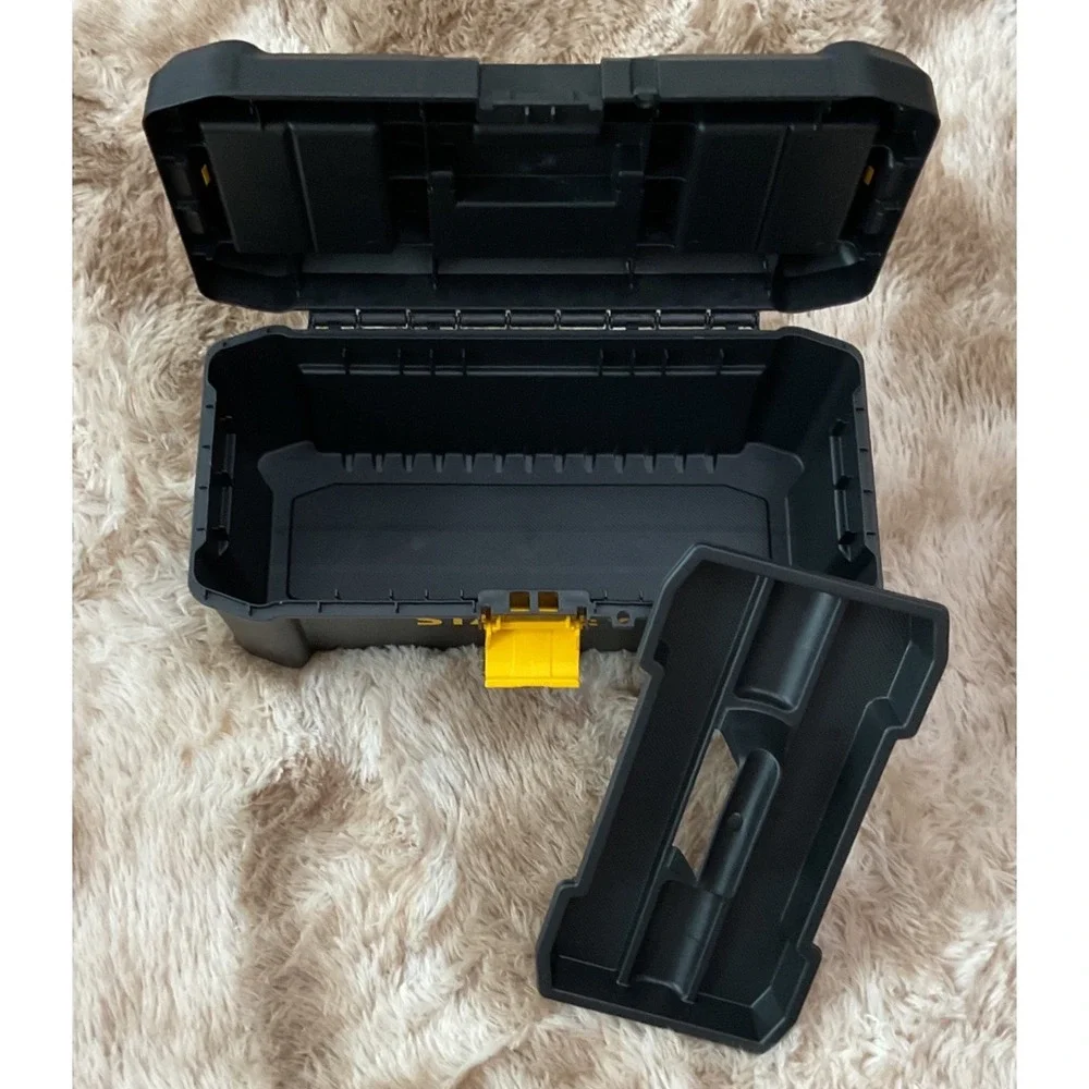Stanley Essential 16 Inch Plastic Tool Box with Removable Tray STST16331 Black